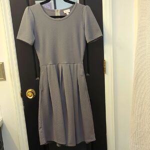 LuLaRoe Amelia Heather Gray Dress